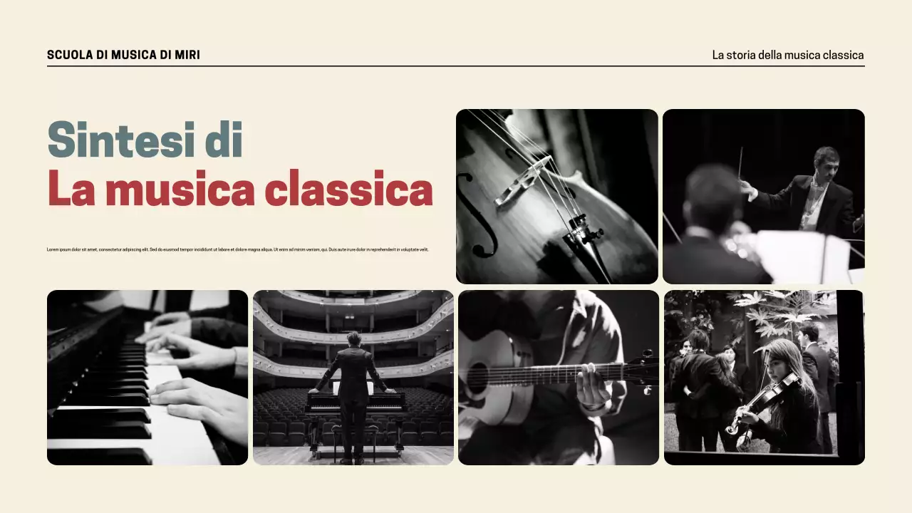 Presentazione della storia della musica retrò