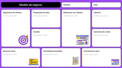 plantilla de plan de empresa moderno púrpura