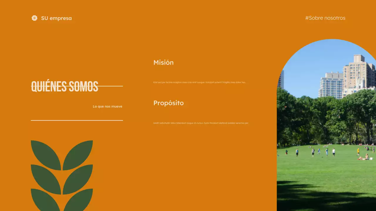 presentación de green modern sin ánimo de lucro