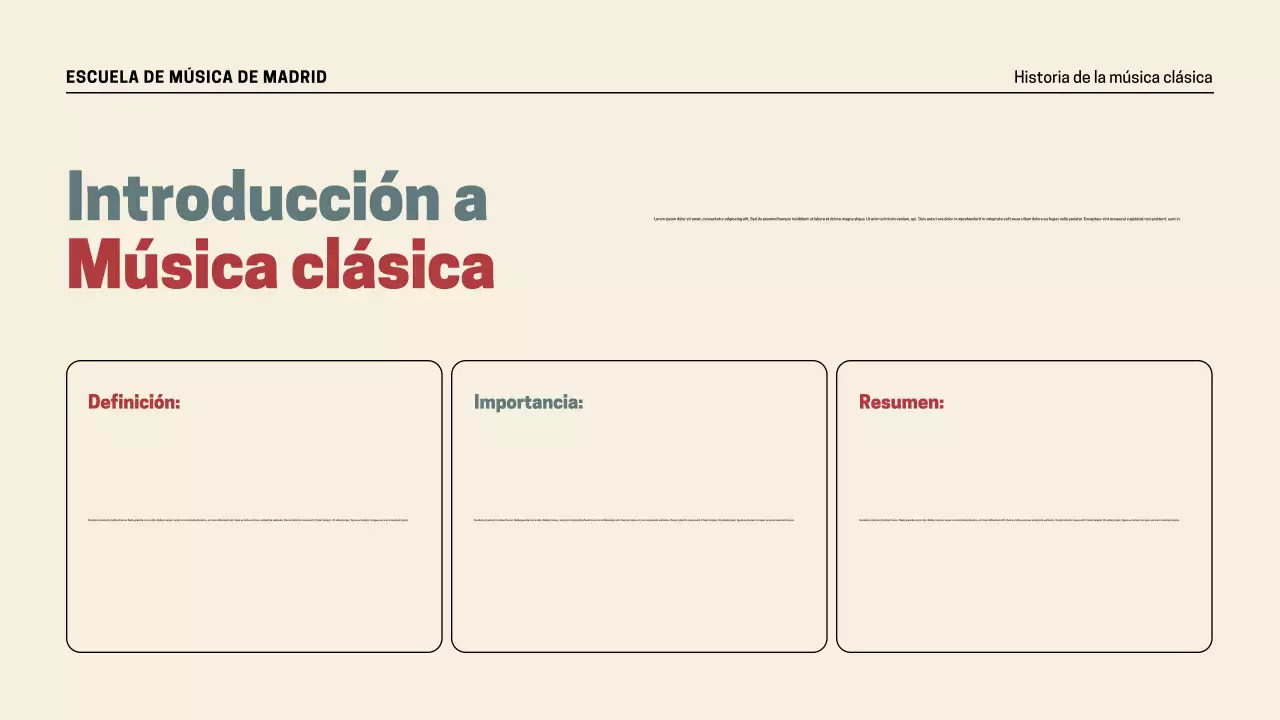 Presentación de la historia de la música retro