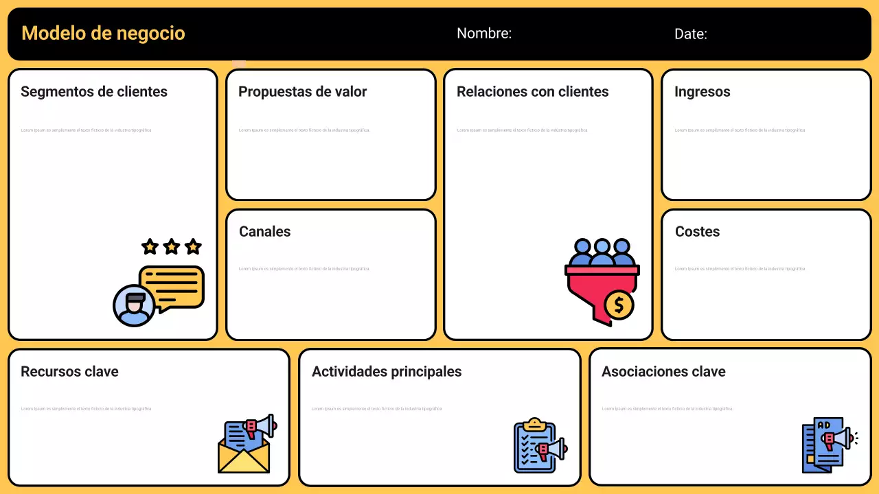 plan de empresa yellow modern