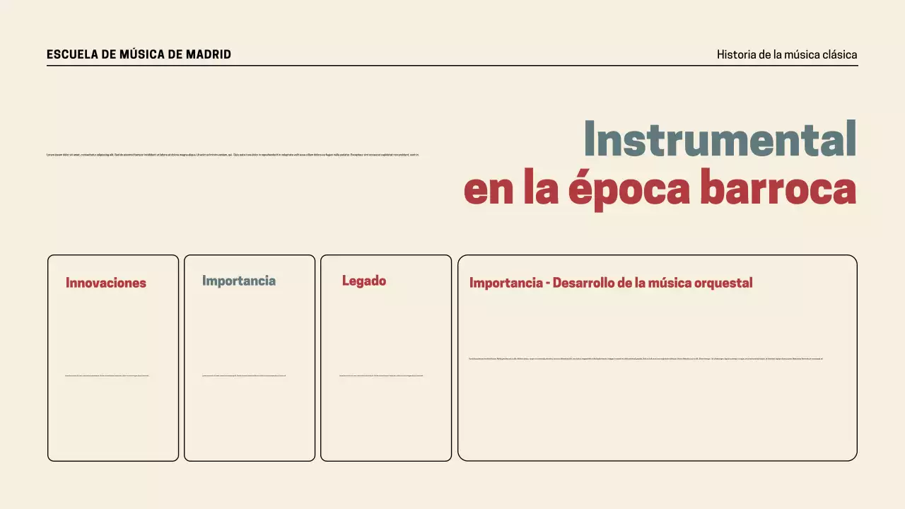 Presentación de la historia de la música retro