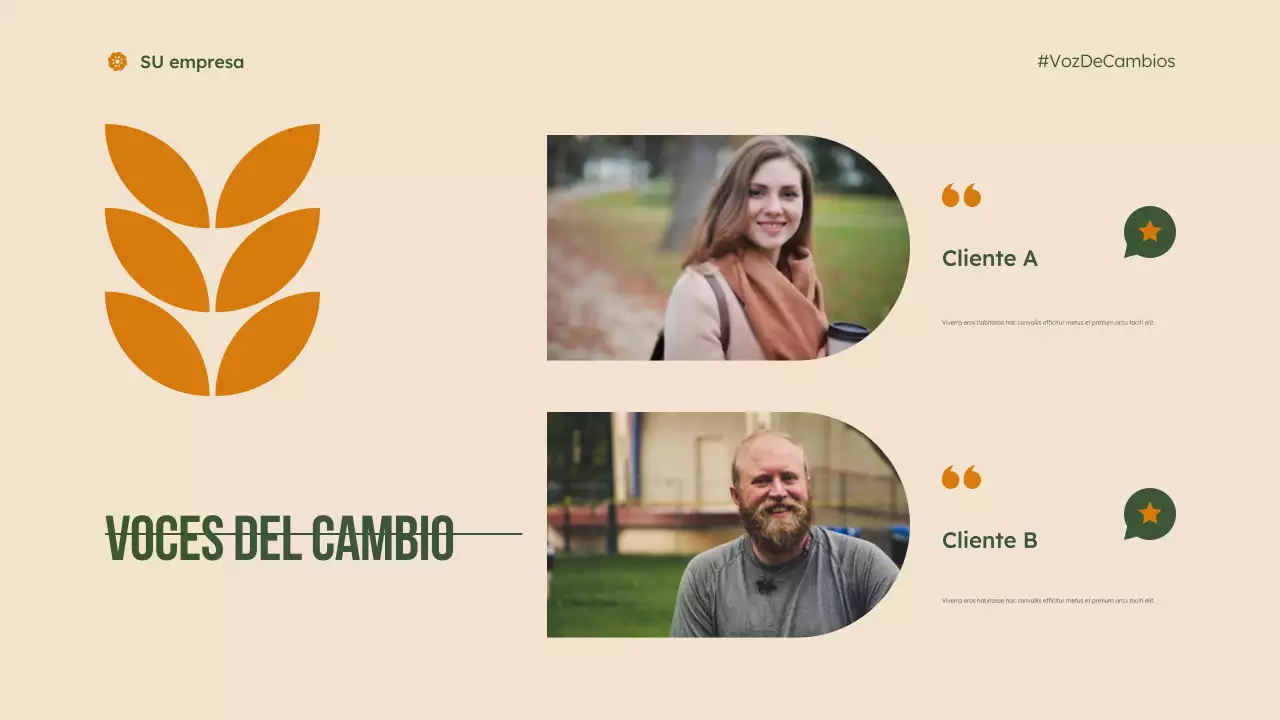 presentación de green modern sin ánimo de lucro