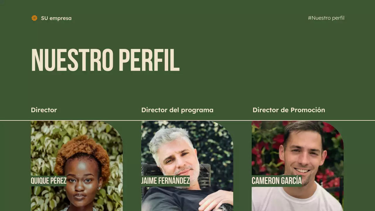 presentación de green modern sin ánimo de lucro