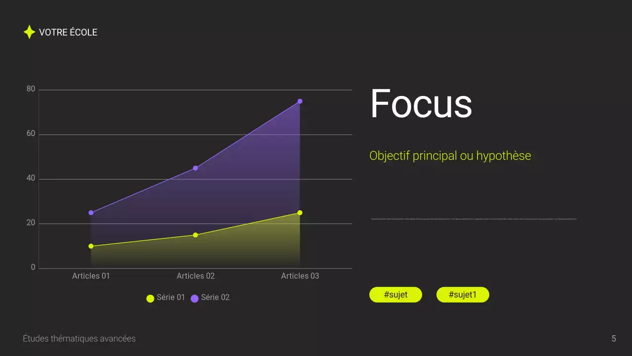 Présentation académique moderne et grise