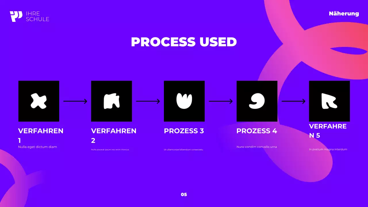 violetter moderner Studiengang