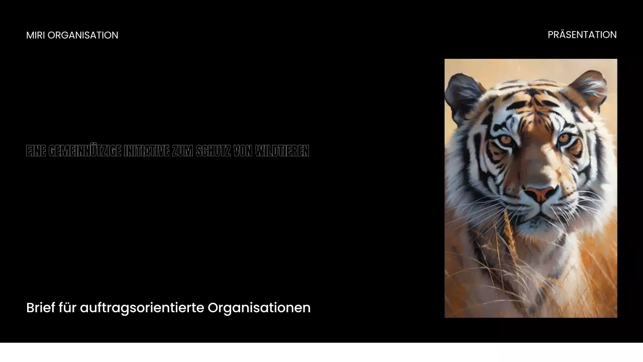 Präsentation zum Schutz von Wildtieren durch NGOs