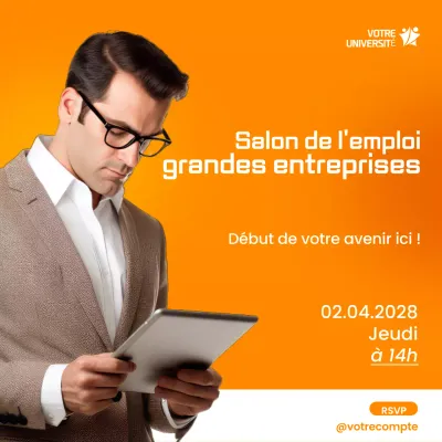 Orange Modern Career Event