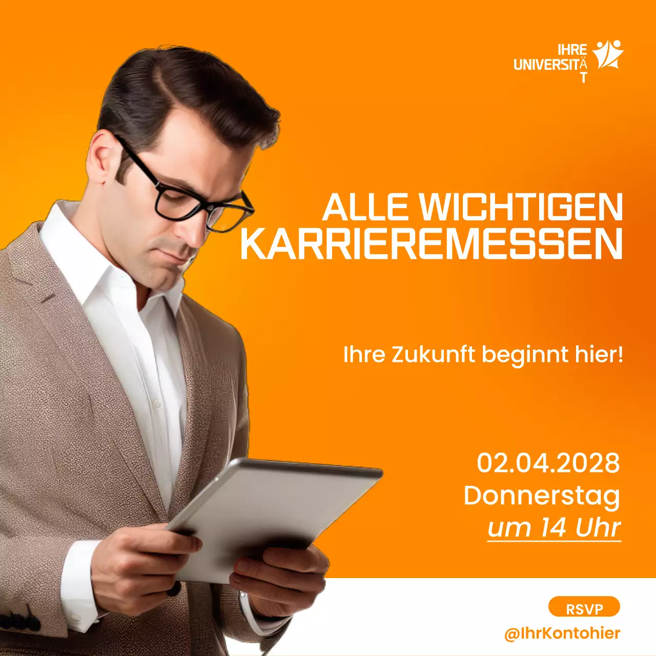 Orange Modern Career Event