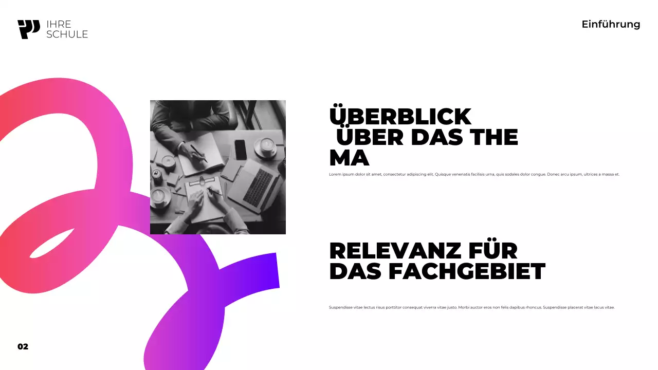 violetter moderner Studiengang