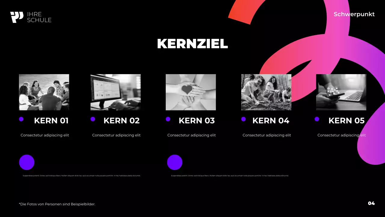 violetter moderner Studiengang