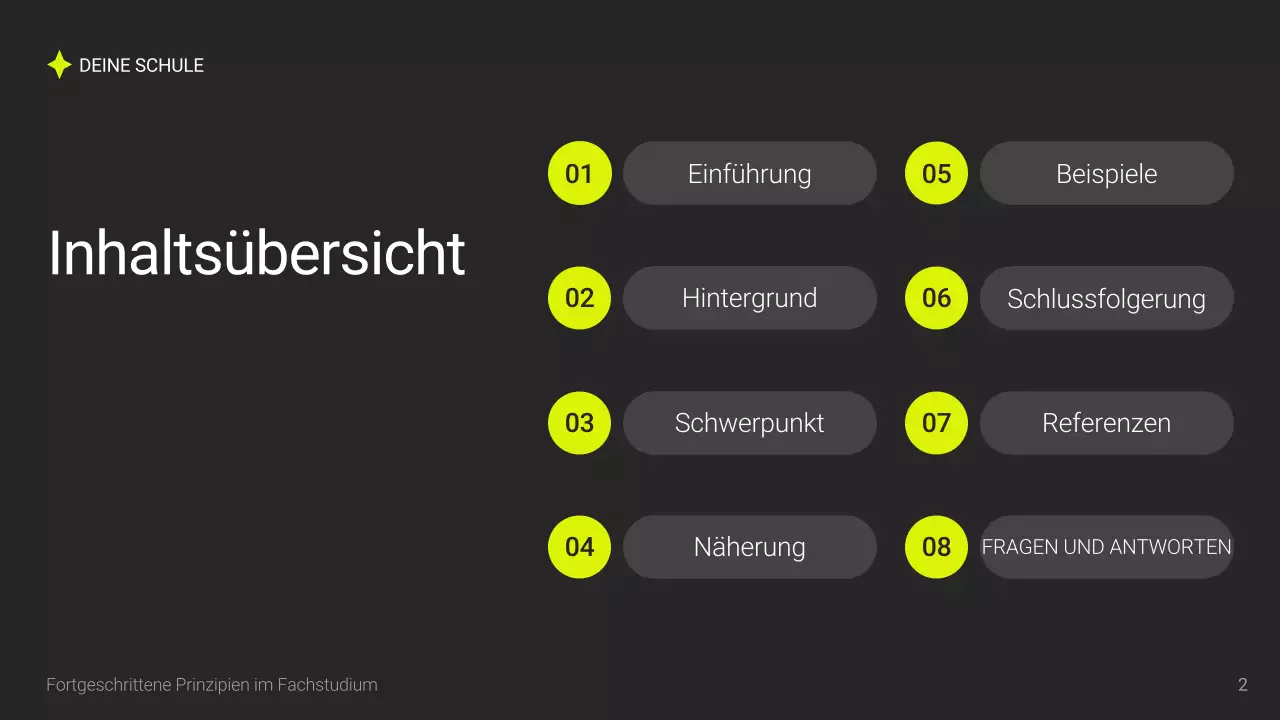 Graue moderne akademische Präsentation