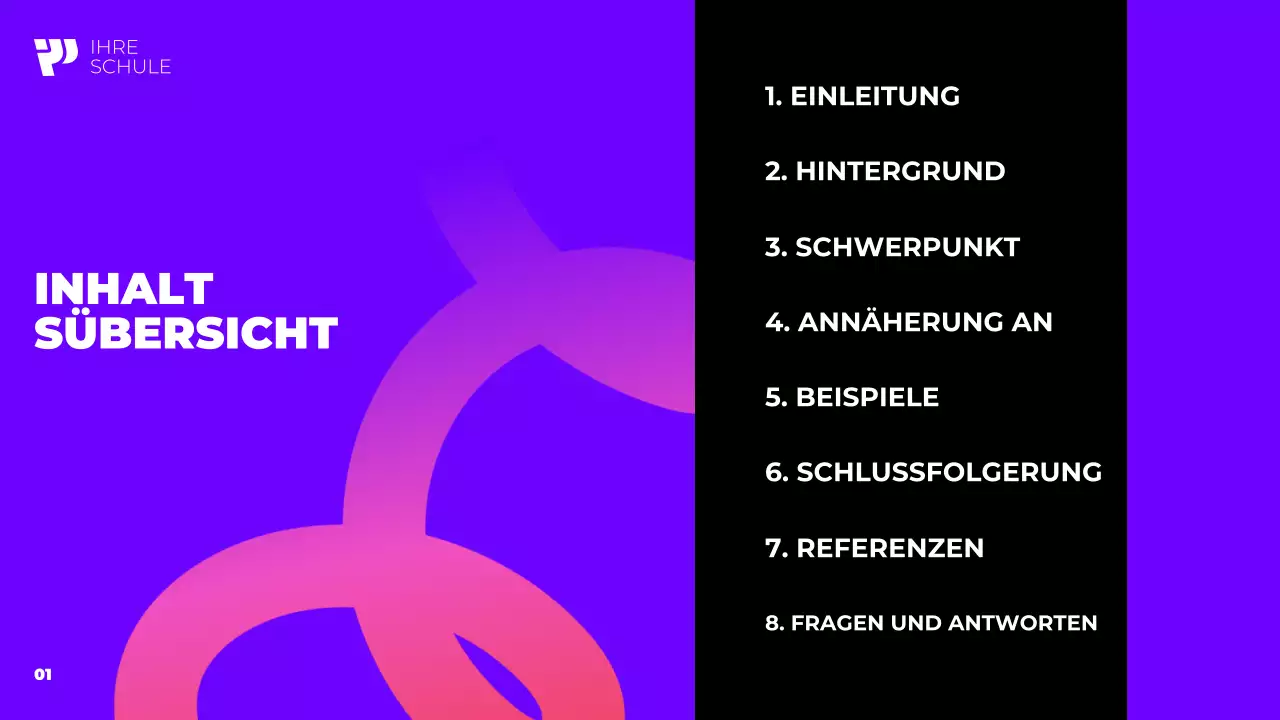 violetter moderner Studiengang