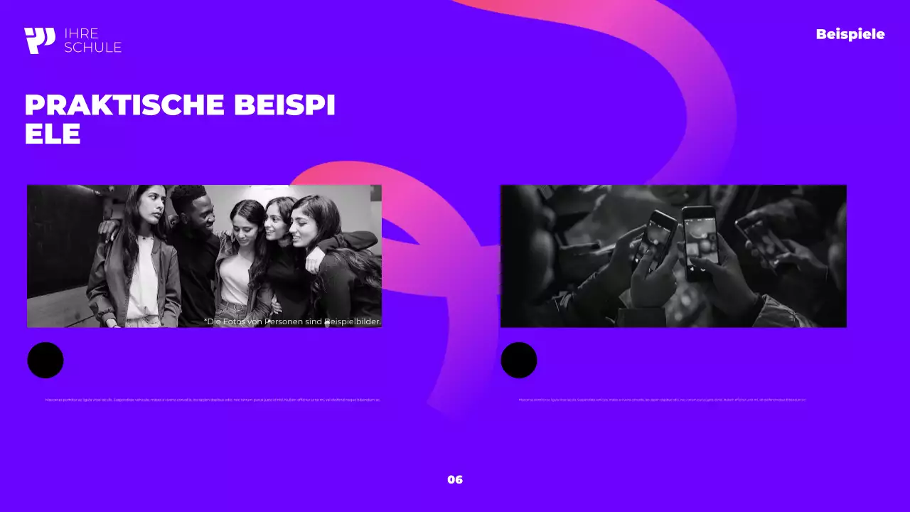 violetter moderner Studiengang