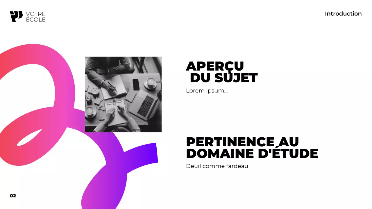 purple cours académique moderne