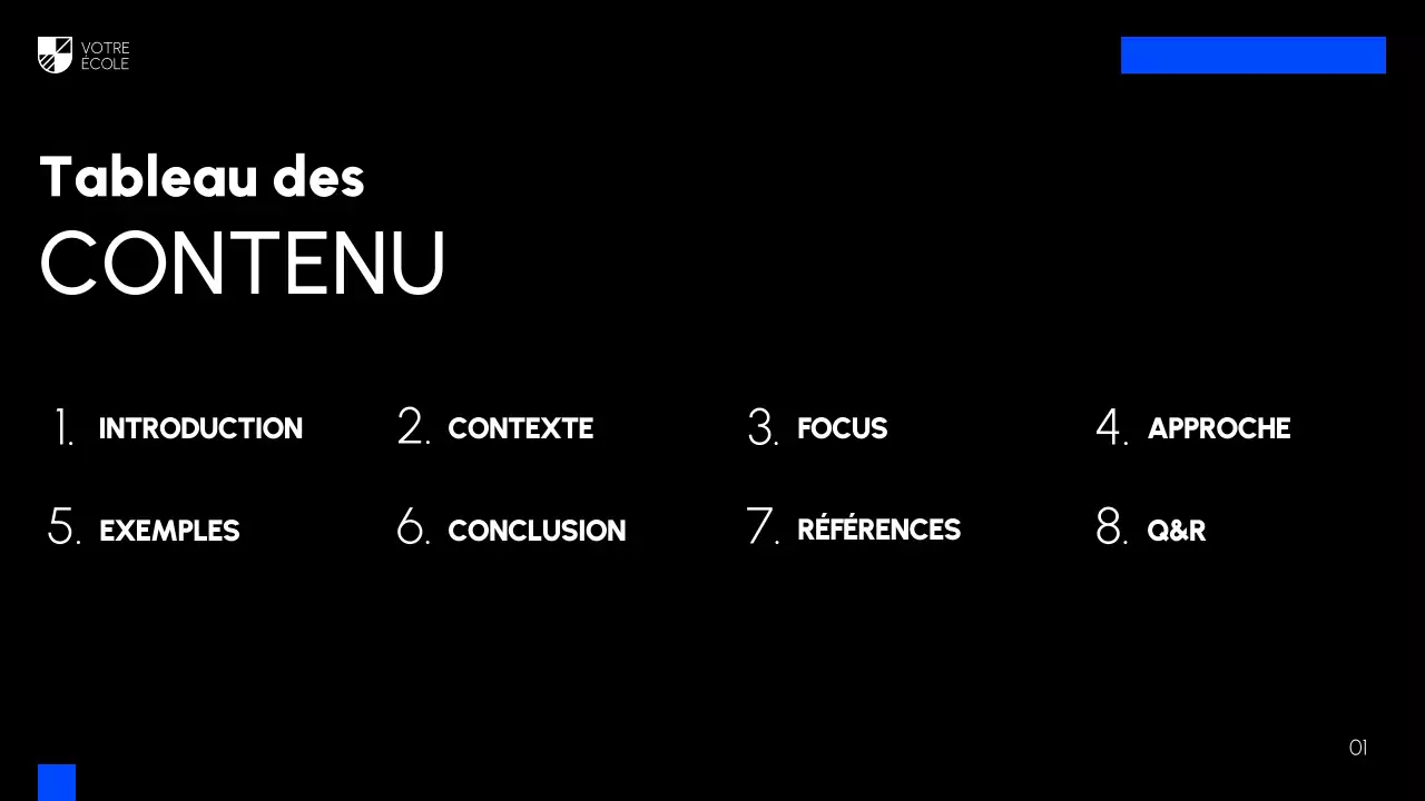 Cours de beaux-arts modernes noirs