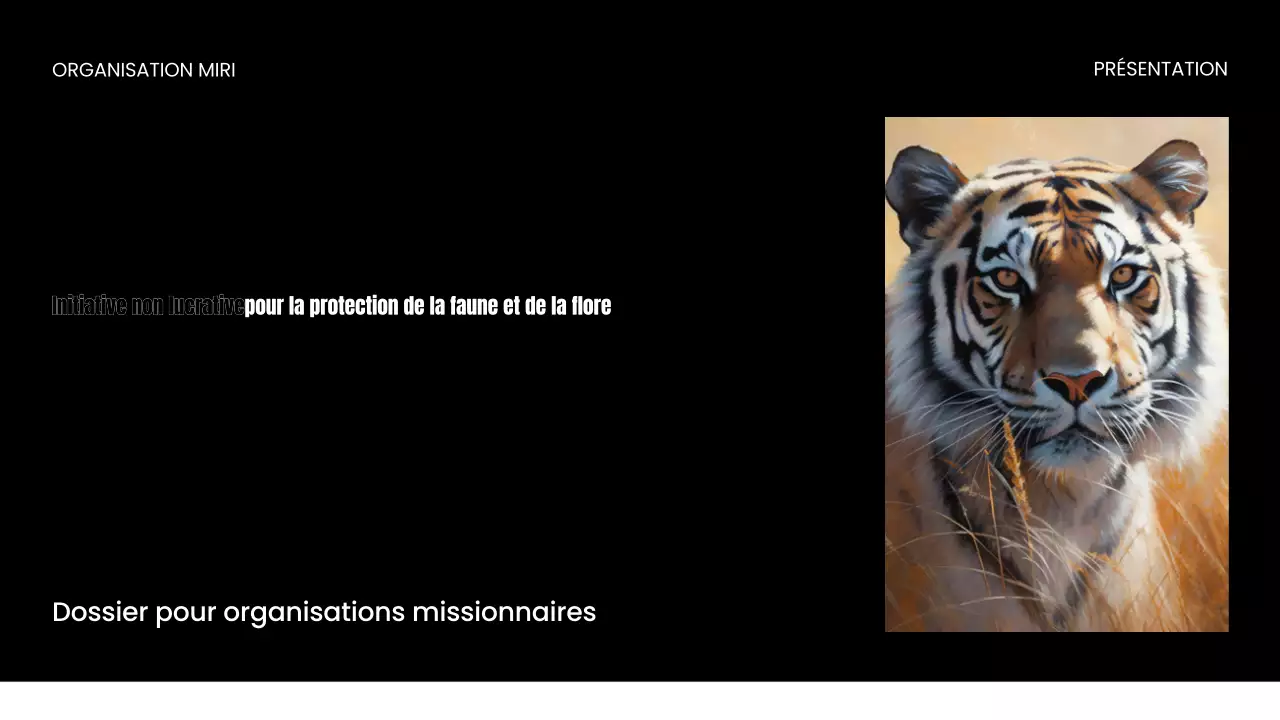 Présentation d'une ONG sur la protection de la faune et de la flore