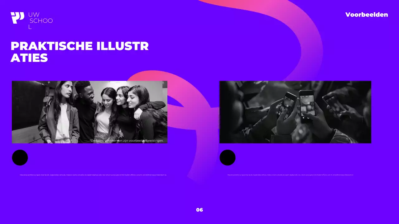 paarse moderne academische cursus