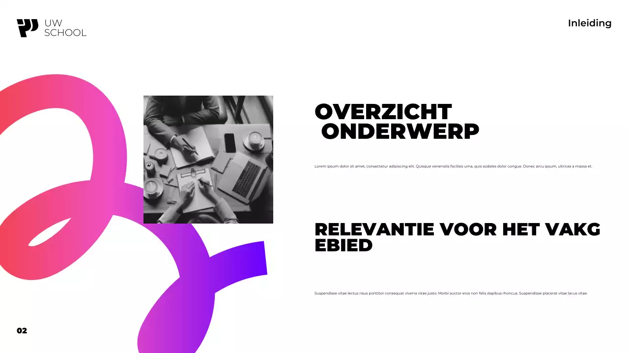 paarse moderne academische cursus