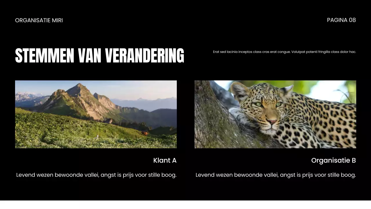 NGO Presentatie over bescherming van wilde dieren