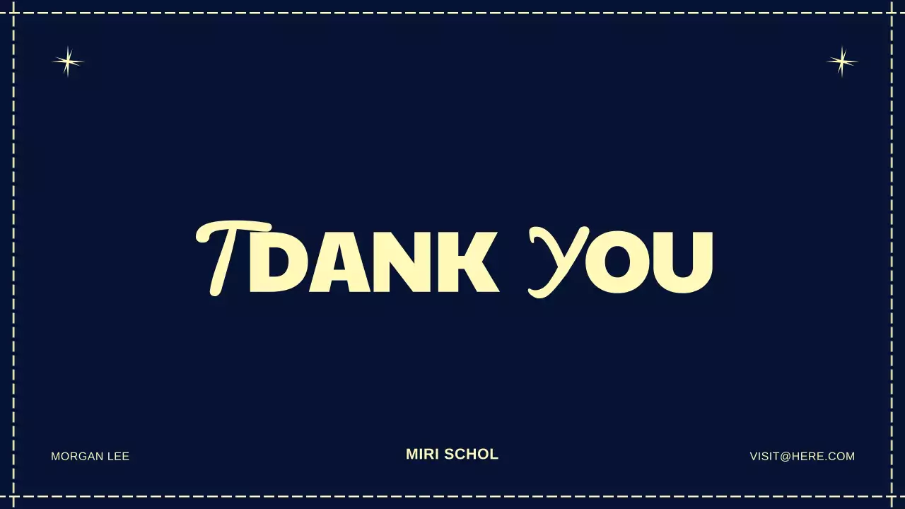 Navy Retro Muziekgeschiedenis Presentatie