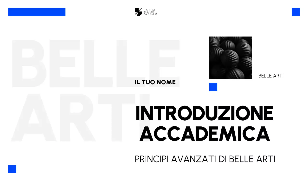 Corso di arti figurative moderne nere