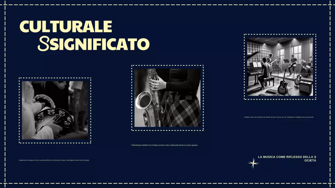 Presentazione della storia della musica retrò della Marina