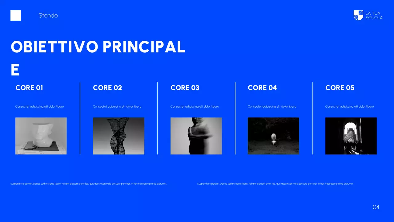 Corso di arti figurative moderne nere