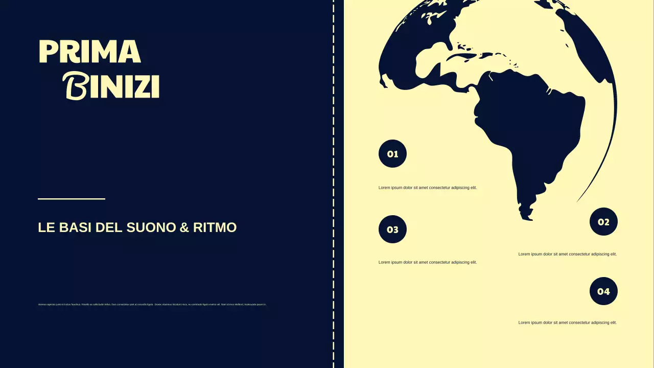 Presentazione della storia della musica retrò della Marina