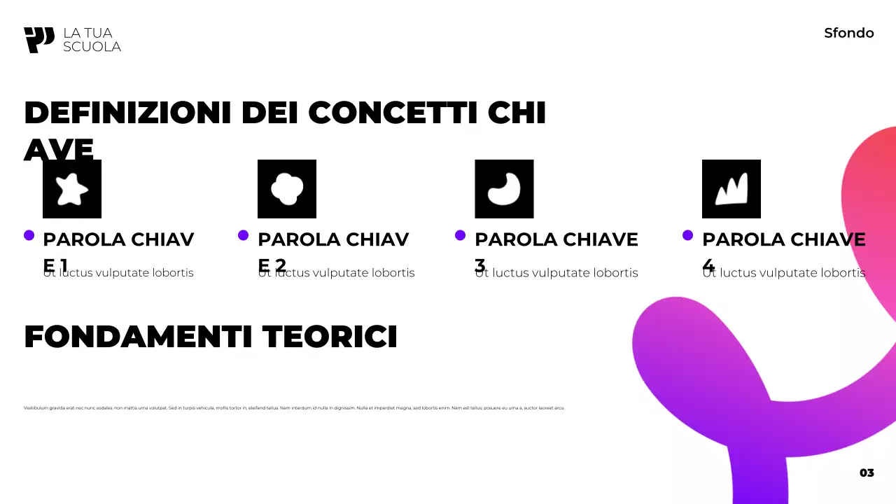 corso accademico moderno viola