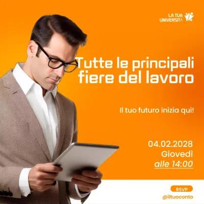 Evento di carriera Orange Modern
