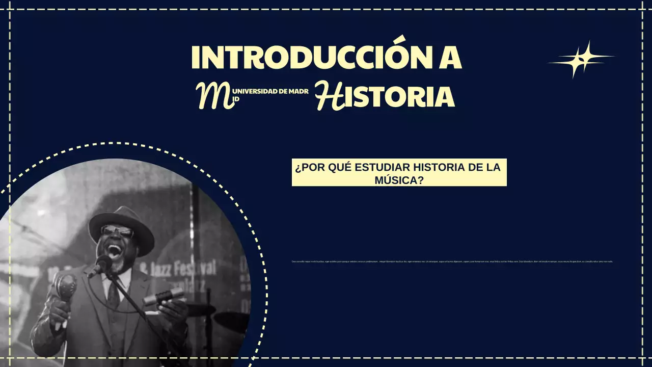 Presentación de la historia de la música retro de la Marina