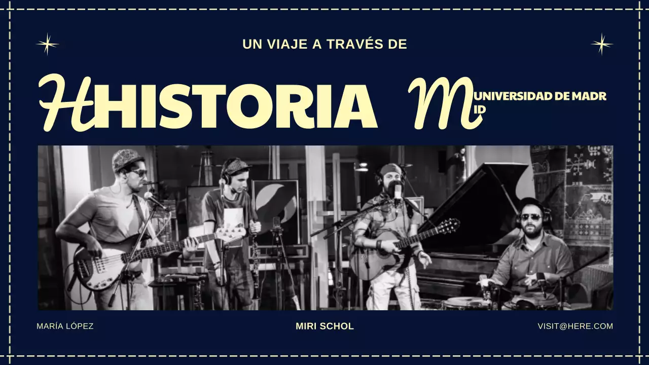 Presentación de la historia de la música retro de la Marina