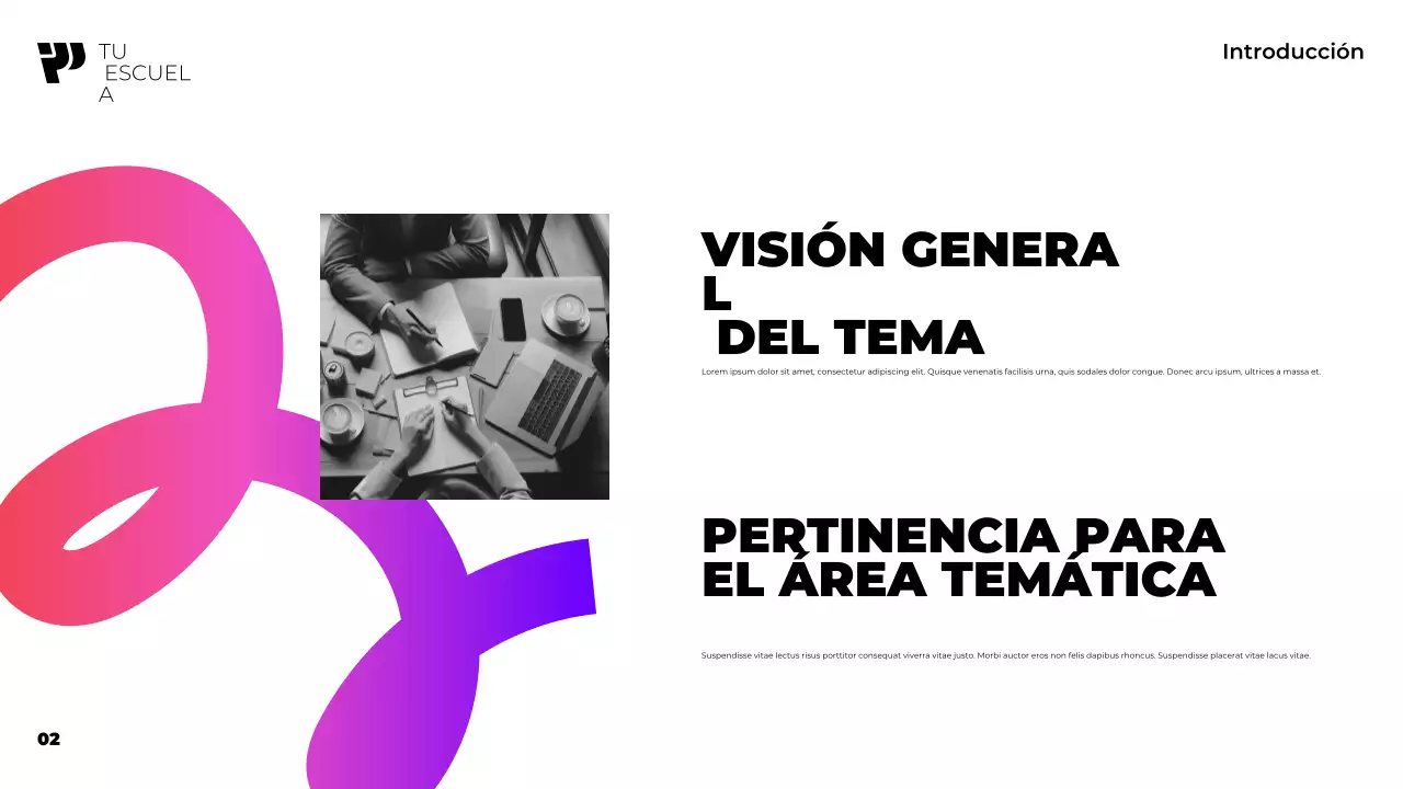 curso académico moderno morado