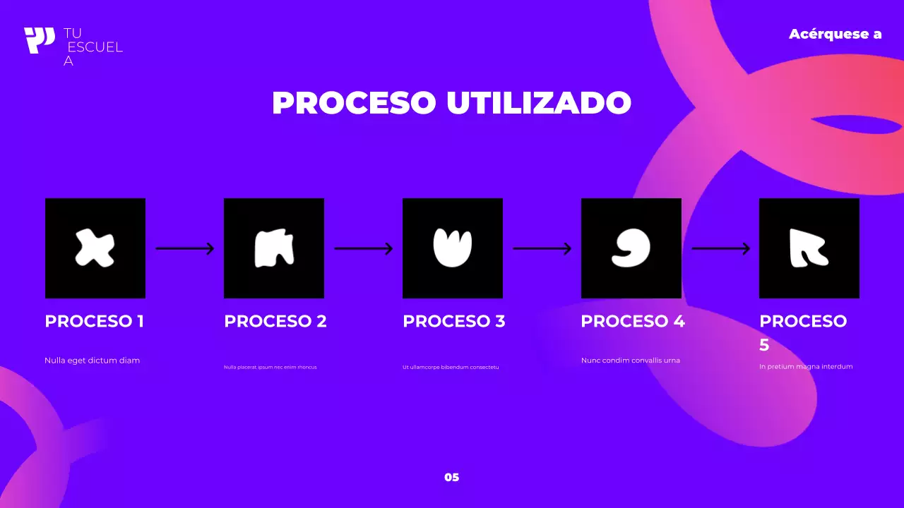 curso académico moderno morado