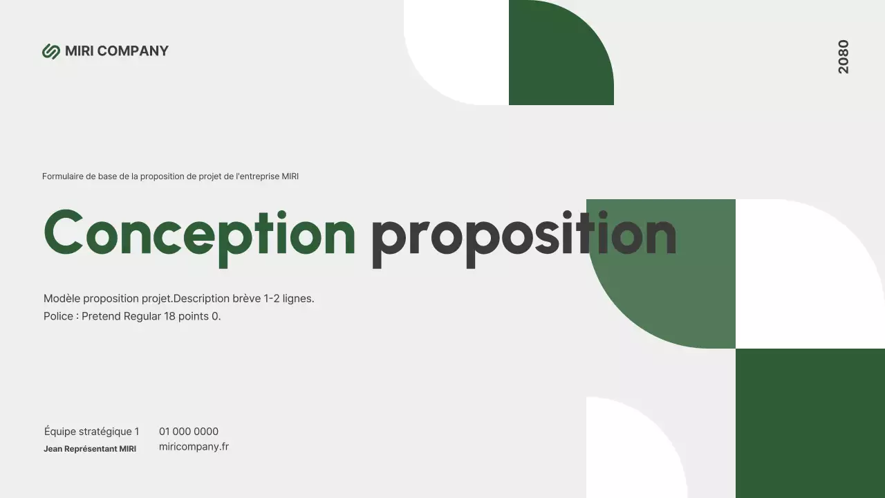 Résumé Description moderne de la proposition