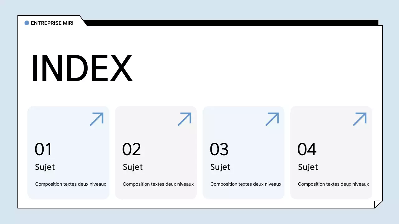Bleu clair Rapport analytique de base