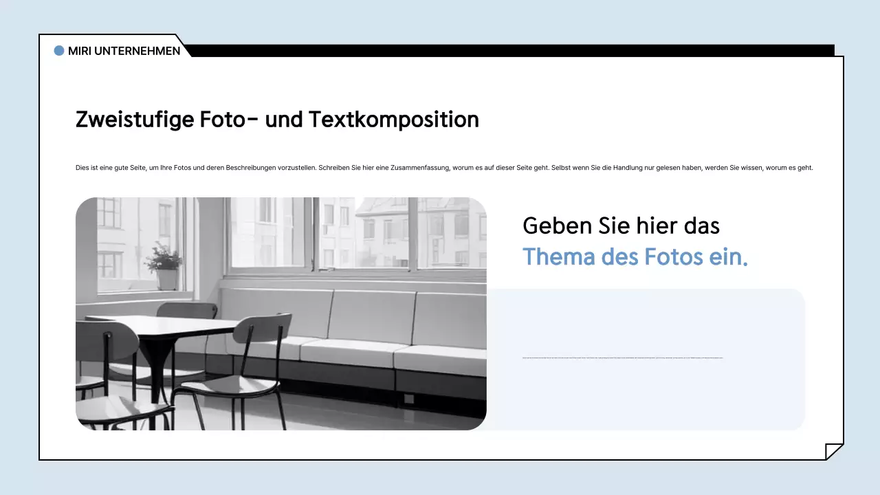 Hellblauer Basisbericht Analytik