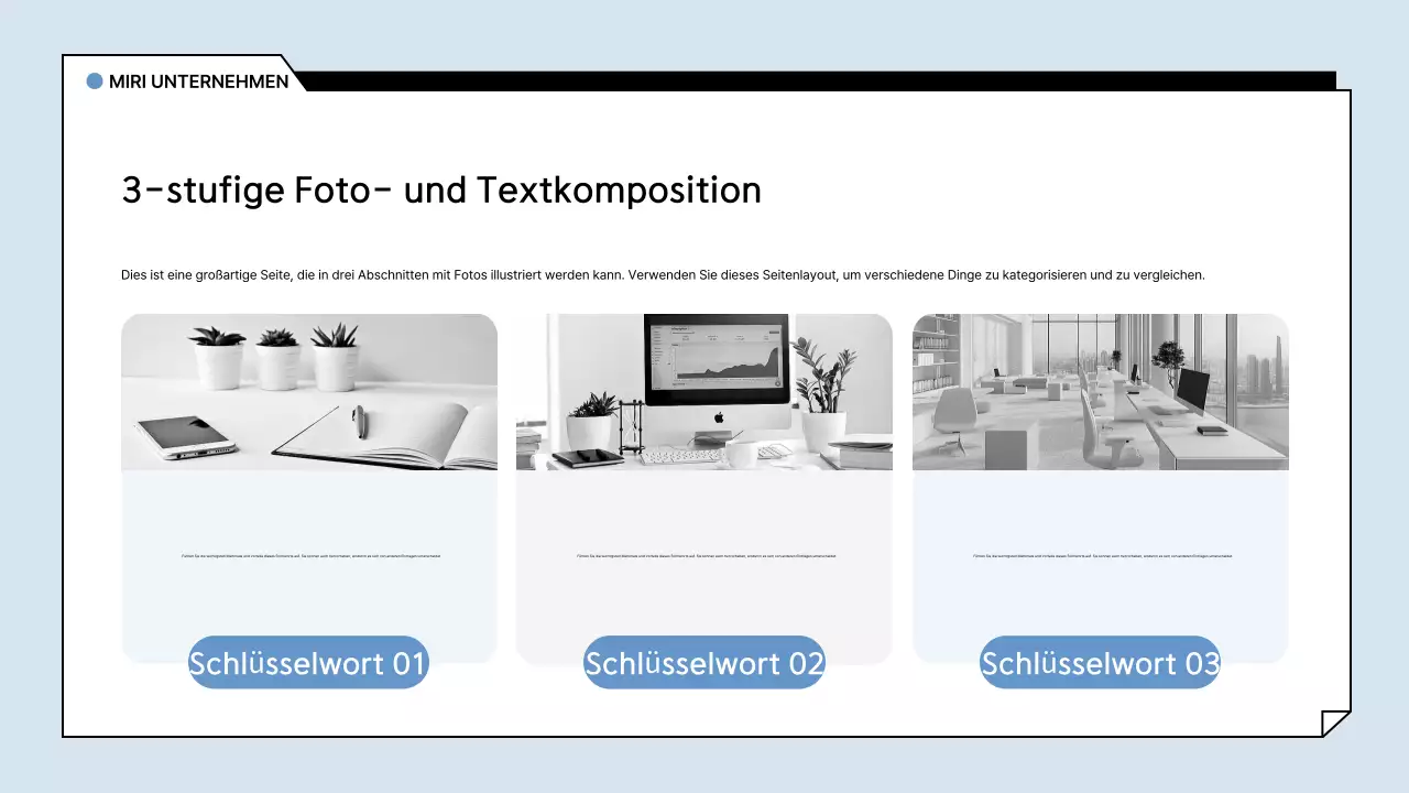 Hellblauer Basisbericht Analytik