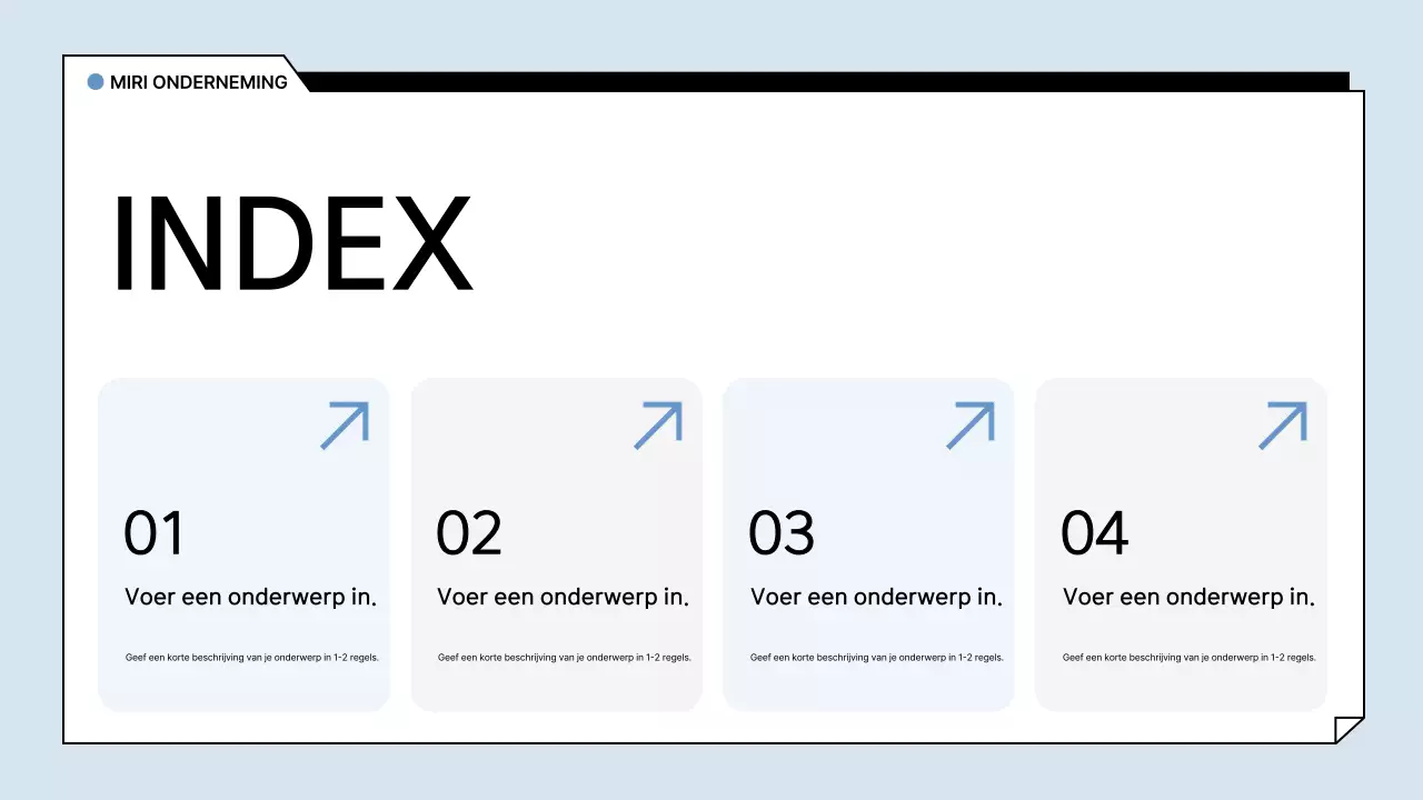 Lichtblauw Basisrapport Analyse