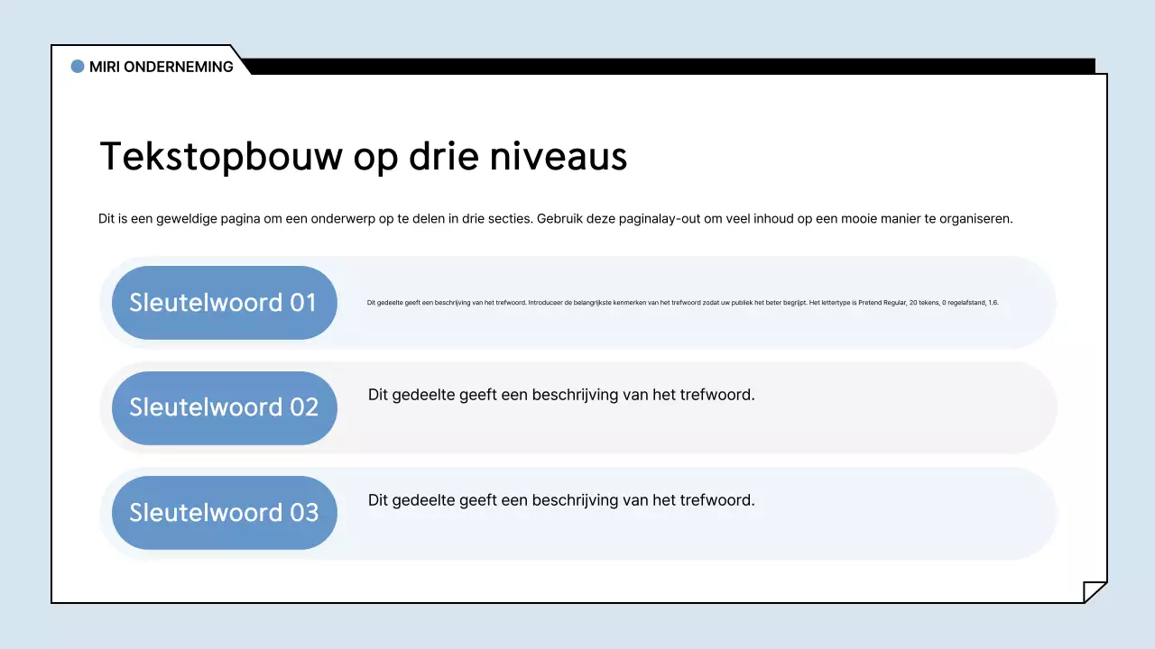 Lichtblauw Basisrapport Analyse