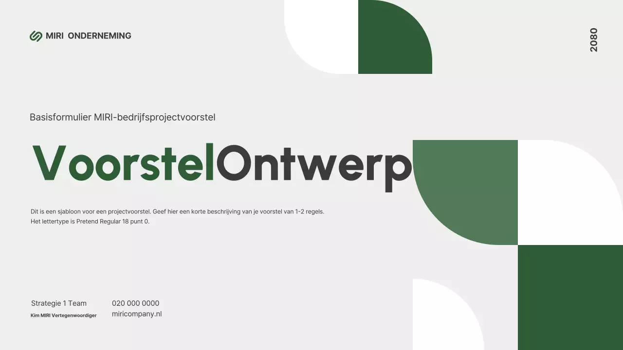 Abstract Beschrijving modern voorstel