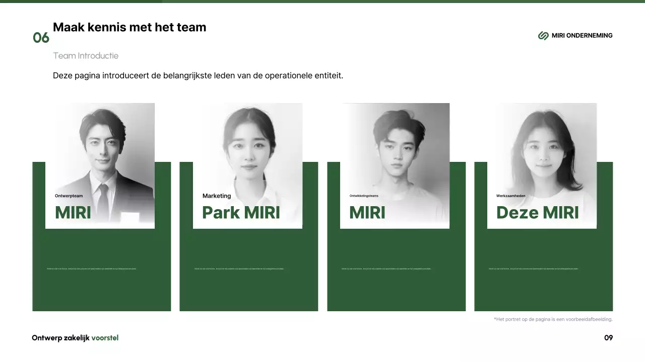 Abstract Beschrijving modern voorstel