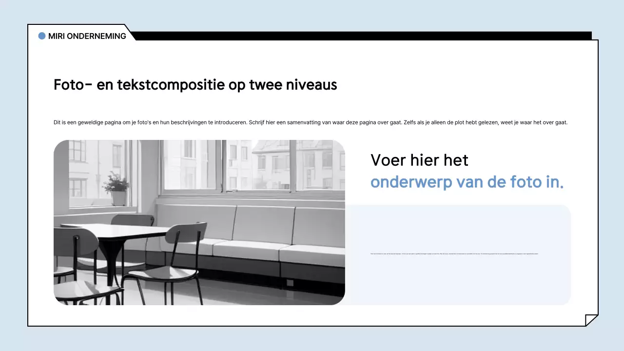 Lichtblauw Basisrapport Analyse