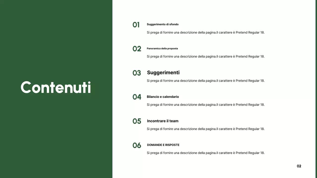 Abstract Descrizione della proposta moderna