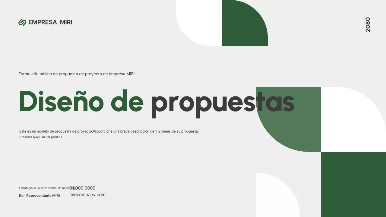 Resumen Descripción moderna de la propuesta