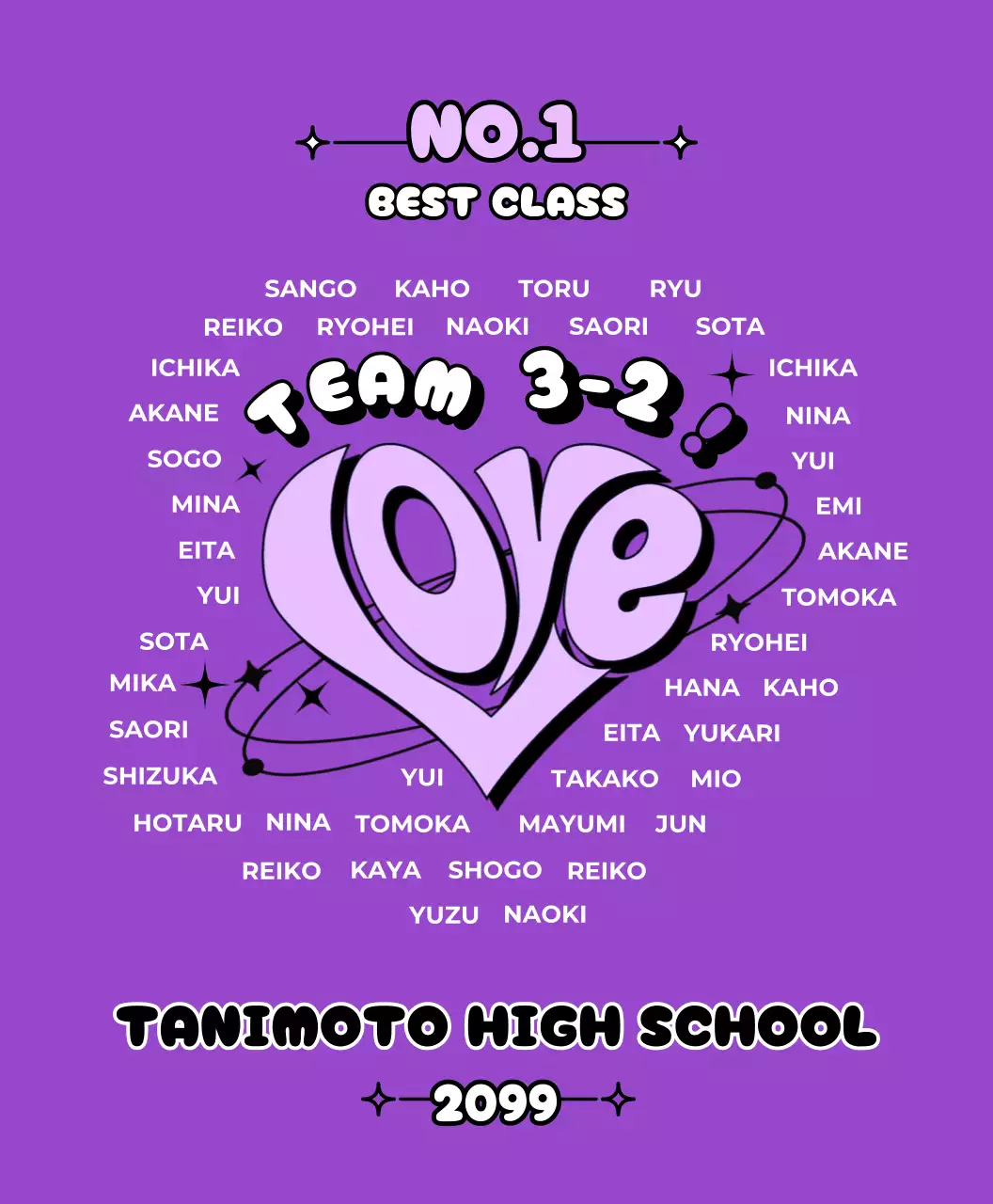 紫色 ポップ クラス ティシャツ