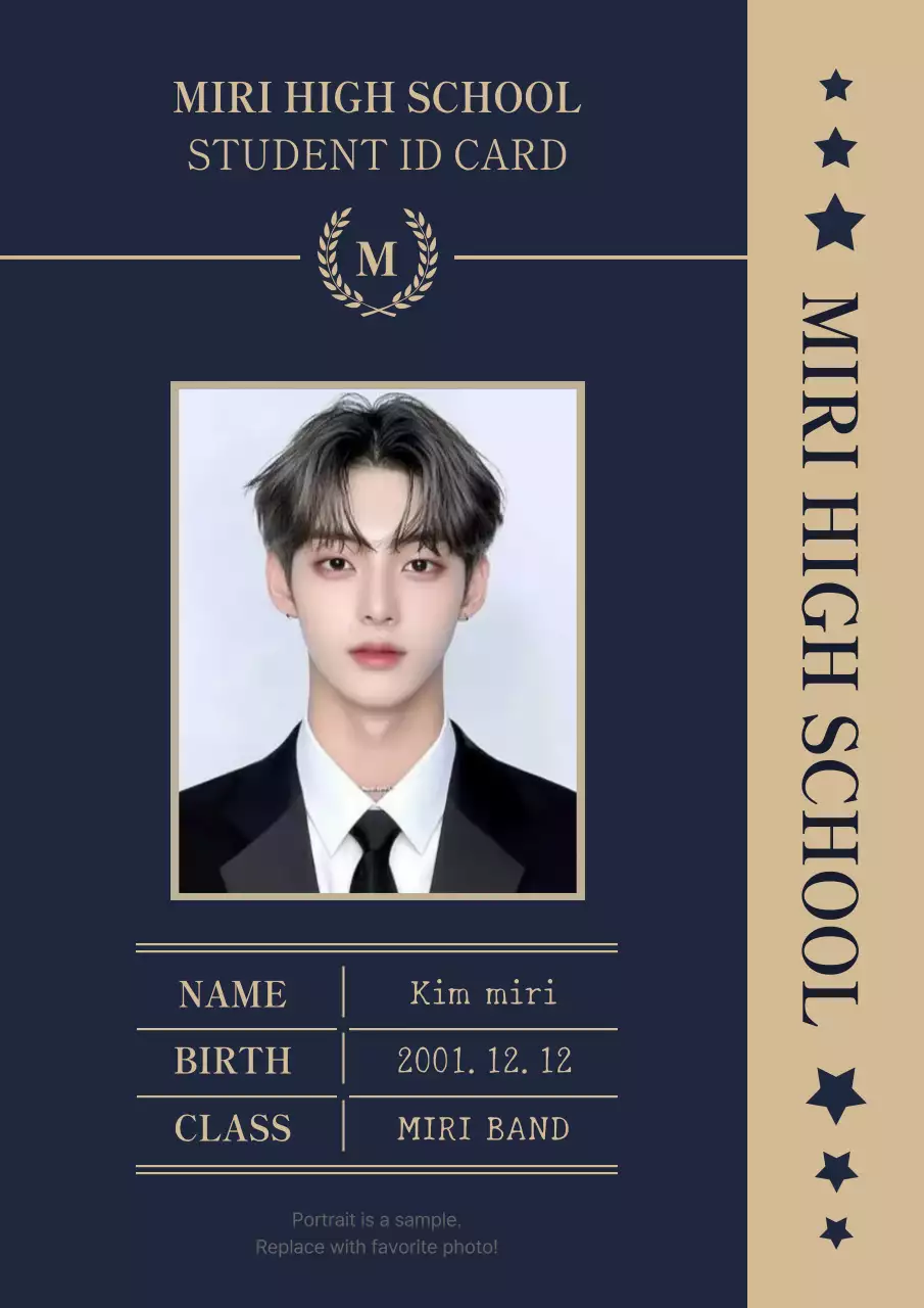 Thẻ sinh viên đơn giản màu đen Thẻ kinh doanh