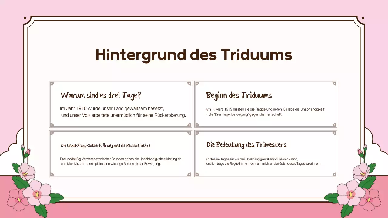 Rosa Traditionelle Trinität Lehrmittel