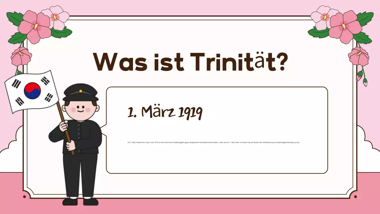 Rosa Traditionelle Trinität Lehrmittel